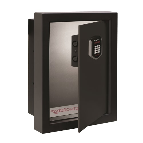 Guest Supply Branded Wall Safe Accommodates 17 in Laptop, Black